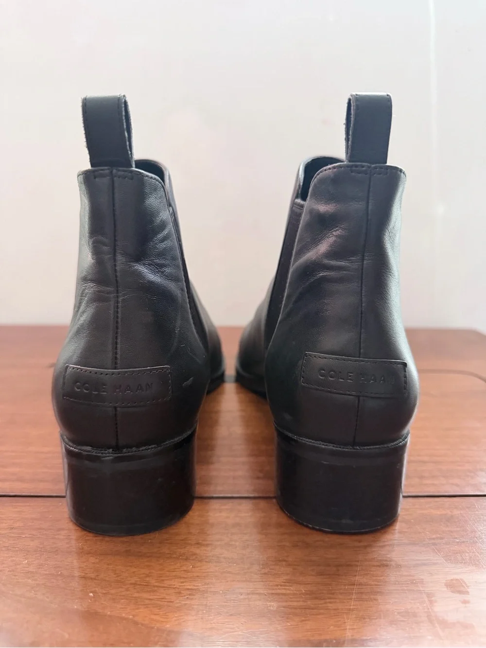 Cole Haan Black Leather Chelsea Ankle Boots- 9.5- Grand Series